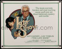 9w141 LATE SHOW 1/2sh '77 great artwork of Art Carney & Lily Tomlin by Richard Amsel!