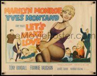 9w146 LET'S MAKE LOVE 1/2sh '60 images of super sexy Marilyn Monroe & Yves Montand!