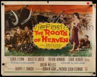 9w208 ROOTS OF HEAVEN 1/2sh '58 directed by John Huston, Errol Flynn & sexy Julie Greco in Africa!