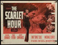 9w213 SCARLET HOUR 1/2sh '56 Michael Curtiz directed, sexy Carol Ohmart full-length, Tom Tryon