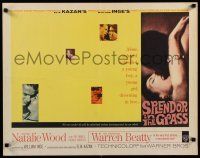 9w228 SPLENDOR IN THE GRASS 1/2sh '61 Natalie Wood kissing Warren Beatty, directed by Elia Kazan!