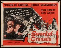 9w237 SWORD OF GRANADA 1/2sh '56 Cesar Romero, sexy Katy Jurado, furious adventure!