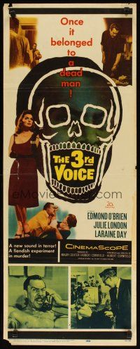 9w278 3rd VOICE insert '60 Edmond O'Brien, it's diabolikill, cool art of huge skull!