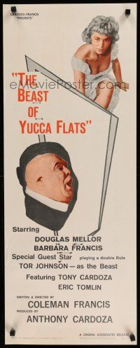 9w320 BEAST OF YUCCA FLATS insert '62 Tor Johnson in dual role, Coleman Francis directed!