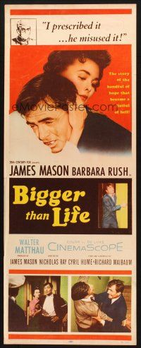 9w334 BIGGER THAN LIFE insert '56 Nicholas Ray, Mason is prescribed cortizone & becomes addicted!
