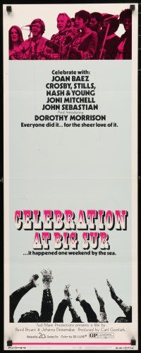 9w360 CELEBRATION AT BIG SUR insert '71 celebrate with Joan Baez, Crosby, Stills, Nash & Young!