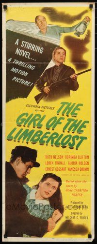 9w421 GIRL OF THE LIMBERLOST insert '45 Ruth Nelson, the beauty of a young girl's love!