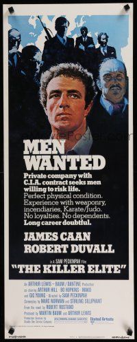 9w513 KILLER ELITE insert '75 art of James Caan & Robert Duvall, directed by Sam Peckinpah!