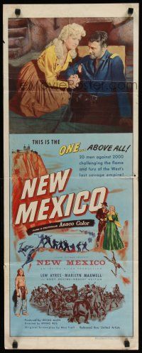 9w582 NEW MEXICO insert '50 Irving Reis directed, Lew Ayres, Marilyn Maxwell & Andy Devine