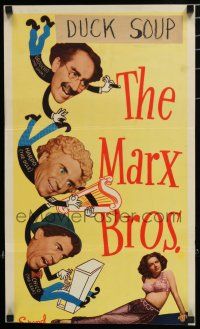 9w588 NIGHT IN CASABLANCA INCOMPLETE insert '46 The Marx Brothers, Groucho, Chico & Harpo!