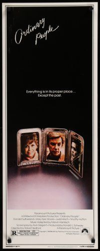9w609 ORDINARY PEOPLE insert '80 Donald Sutherland, Mary Tyler Moore, directed by Robert Redford!
