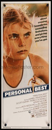 9w626 PERSONAL BEST insert '82 great close-up of athletic determined Mariel Hemingway!