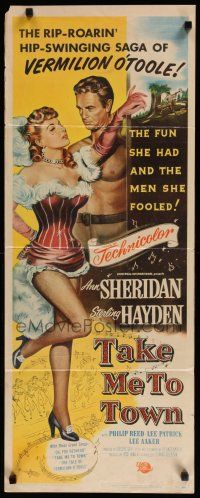 9w767 TAKE ME TO TOWN insert '53 saga of sexy Ann Sheridan & the men she fooled, Sterling Hayden!