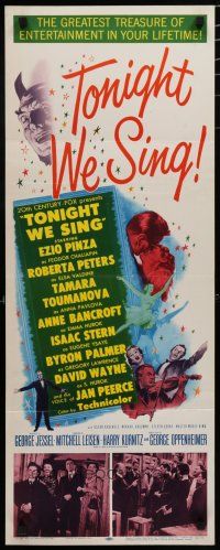 9w786 TONIGHT WE SING insert '53 Ezio Pinza, Roberta Peters, a great treasure of entertainment!