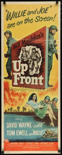 9w803 UP FRONT insert '51 written by Bill Mauldin, artwork of soldiers David Wayne & Tom Ewell!