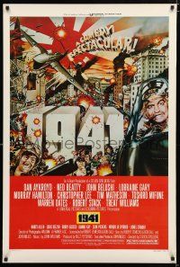 9x002 1941 style D 1sh '79 Spielberg, art of John Belushi as Wild Bill by David McMacken!