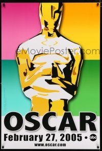 9x015 77th ANNUAL ACADEMY AWARDS DS heavy stock 1sh '05 appearing on ABC TV!