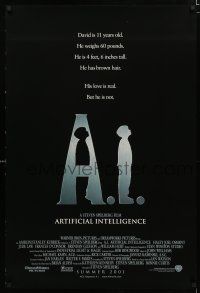 9x020 A.I. ARTIFICIAL INTELLIGENCE int'l advance DS 1sh '01 Spielberg, Haley Joel Osment, Jude Law