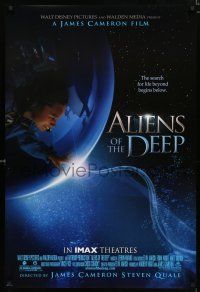 9x034 ALIENS OF THE DEEP DS 1sh '05 James Cameron directed, cool underwater image!