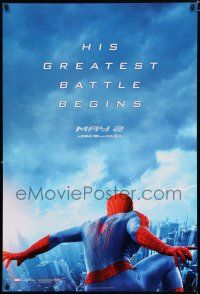 9x042 AMAZING SPIDER-MAN 2 IMAX teaser DS 1sh '14 Andrew Garfield, his greatest battle begins!