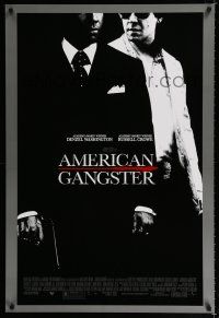 9x046 AMERICAN GANGSTER 1sh '07 Denzel Washington, Russell Crowe, Ridley Scott directed!