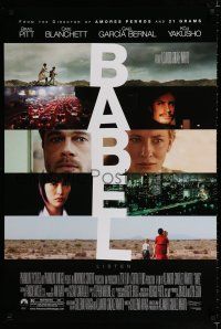 9x076 BABEL DS 1sh '06 Brad Pitt, Cate Blanchett, Koji Yakusho, Gael Garcia Bernal!