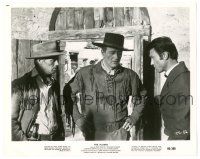 9y070 ALAMO 8x10 still '60 star/director John Wayne between Richard Widmark & Laurence Harvey!