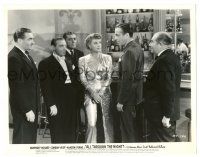 9y076 ALL THROUGH THE NIGHT 8x10 still '42 Kaaren Verne between Humphrey Bogart & Peter Lorre!