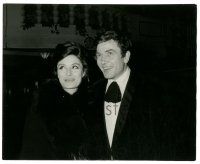 9y097 ANOUK AIMEE/ALBERT FINNEY English 8x10 still '70s husband & wife smiling at a formal event!