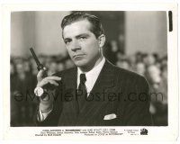 9y150 BOOMERANG 8x10.25 still '47 c/u of Dana Andrews holding gun evidence, Elia Kazan film noir!