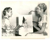 9y370 GRACE KELLY 7x9.25 news photo '56 with designer & sketch of a dress she wore in High Society!