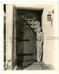 9y435 JACKIE COOPER deluxe 8x10 still '30s standing at the Dutch door to his Beverly Hills home!