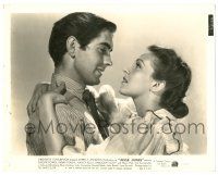 9y458 JESSE JAMES 8x10.25 still '39 romantic close up of Tyrone Power & pretty Nancy Kelly!