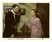 9y019 LIFE BEGINS AT EIGHT-THIRTY color-glos 8x10.25 still '42 c/u of Cornel Wilde & Ida Lupino!