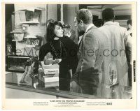 9y528 LOVE WITH THE PROPER STRANGER 8.25x10 still '62 Steve McQueen confronts Natalie Wood in store