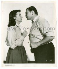 9y559 MARTY 8.25x10 still '55 romantic c/u of Ernest Borgnine about to kiss Betsy Blair!