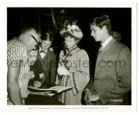 9y566 MATCHMAKER candid 8.25x10 still '58 MacLaine, Perkins & Morse at script meeting w/ director!