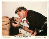 9y026 RAINMAKER color 8x10 still '56 best c/u of Burt Lancaster about to kiss Katharine Hepburn!