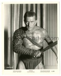 9y828 SPARTACUS 8x10 still '59 best portrait of gladiator Kirk Douglas with ringmail sleeve!