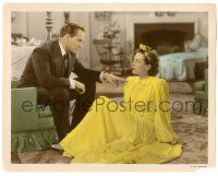 9y034 SUSAN & GOD color-glos 8x10 still '40 Fredric March is stern with sexy spoiled Joan Crawford!