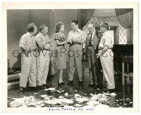 9y875 SWING PARADE OF 1946 8.25x10 still '45 Three Stooges with Curly, Phil Regan & Gale Storm!