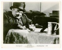 9y877 TALES OF TERROR 8x10.25 still '62 c/u of Peter Lorre angry at cat on table, Roger Corman!