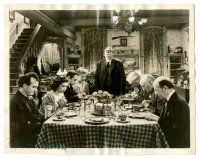 9y991 YOU CAN'T TAKE IT WITH YOU 8x10.25 still '38 Capra, Lionel Barrymore says grace at dinner!