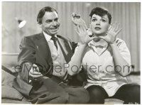 9y837 STAR IS BORN 7x9.5 still '54 c/u of Judy Garland in classic pose with James Mason!
