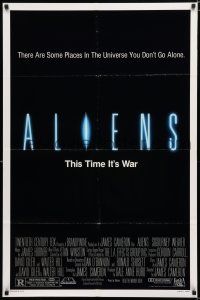 9z035 ALIENS 1sh '86 James Cameron, Sigourney Weaver as Ripley, this time it's war!