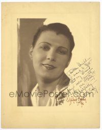 1a089 LEATRICE JOY signed deluxe 11x14 still '26 head & shoulders smiling portrait with short hair!