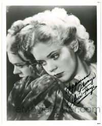 1a633 ALICE FAYE signed 8x10 REPRO still '80s glamour portrait posing against a mirror!