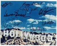 1a660 AUTOGRAPHED HOLLYWOOD SIGN signed color 8x10 REPRO still '80s by TEN over the iconic landmark