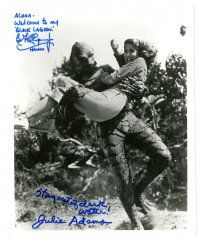 1a668 BEN CHAPMAN/JULIE ADAMS signed 8x10 REPRO still '80s by BOTH, Creature from the Black Lagoon!