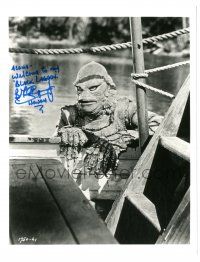 1a667 BEN CHAPMAN signed 8x10.25 REPRO still '80s as the Gill Man in Creature from the Black Lagoon!